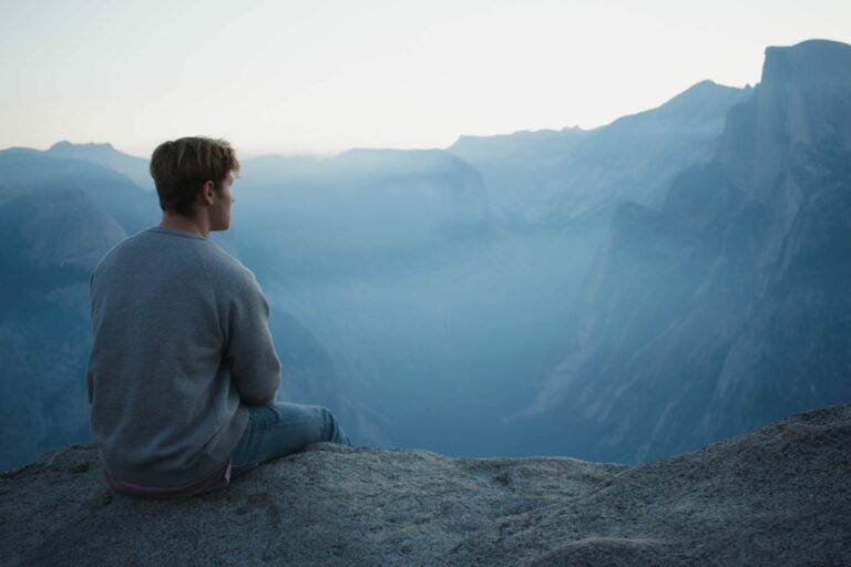 Young man meditating to improve his Martial Arts abilities.