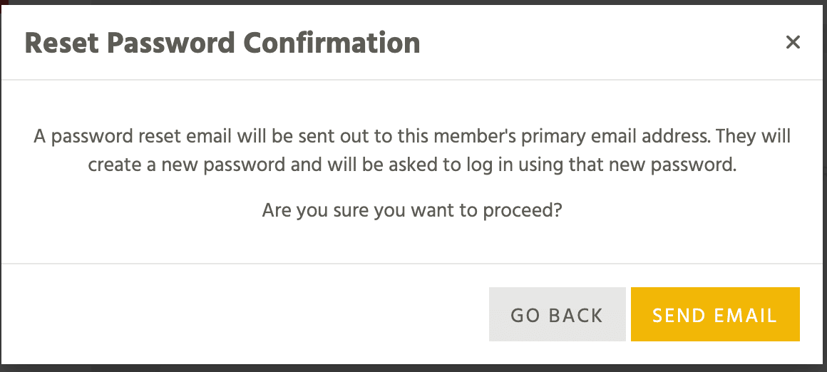 Forgot password, Can't log in