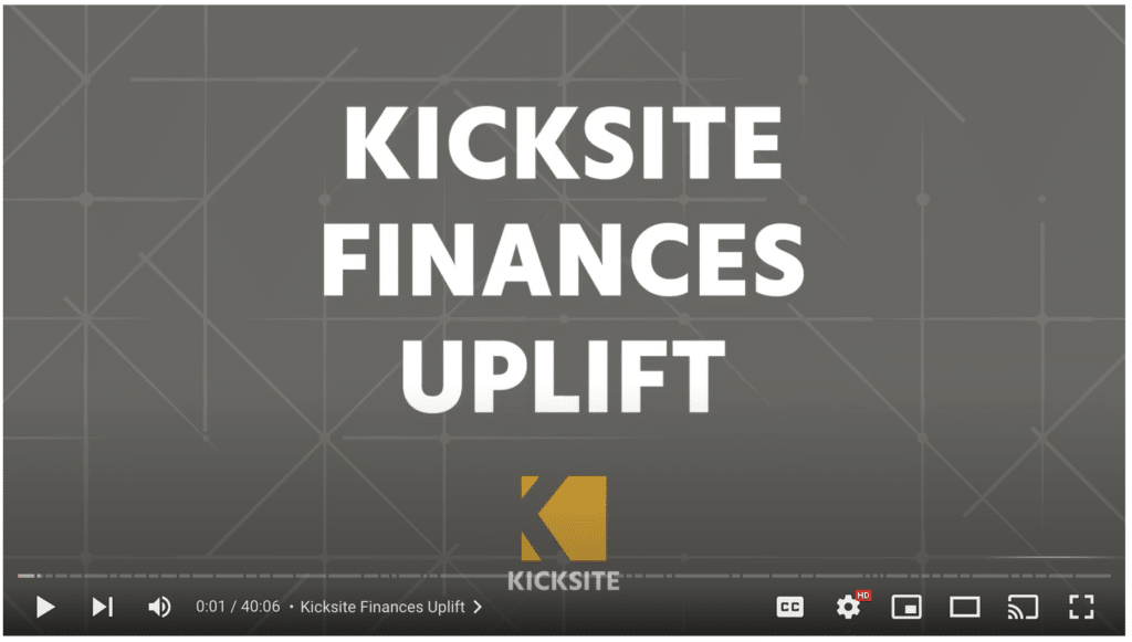An embed of the finances uplift training video.