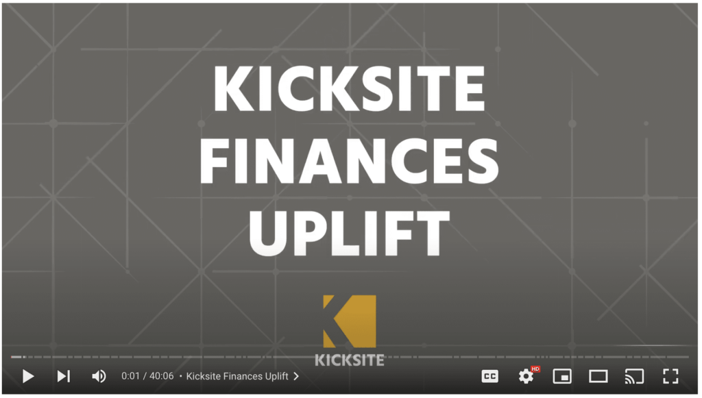 An embed of the finances uplift training video.