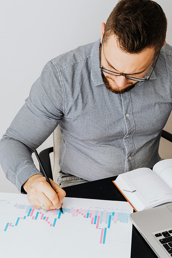 Man Writing Business Plan