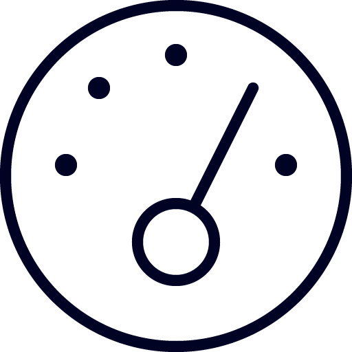 Icon of a speed gauge