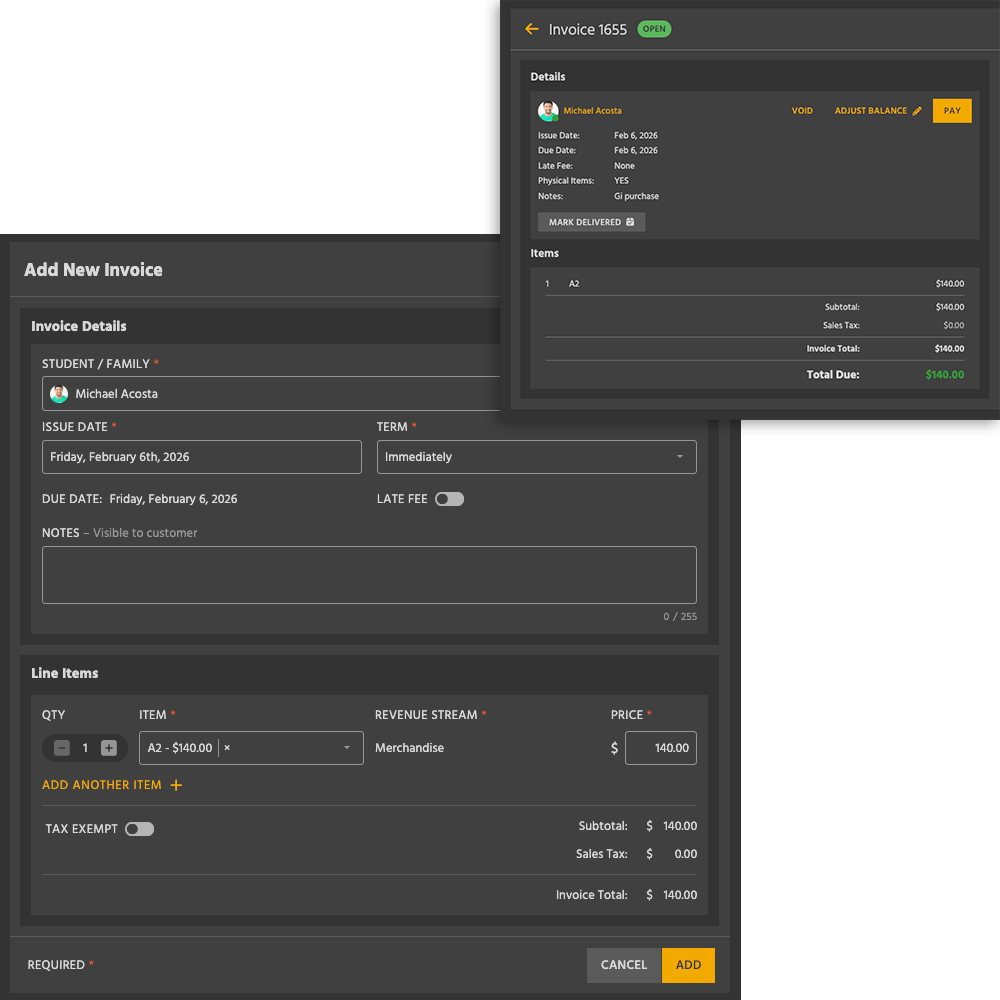 Invoice Creation